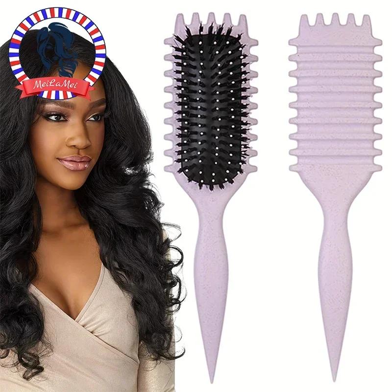 Brosse professionnelle pour définir les boucles, peigne à bonbons pour des boucles parfaites, doux s