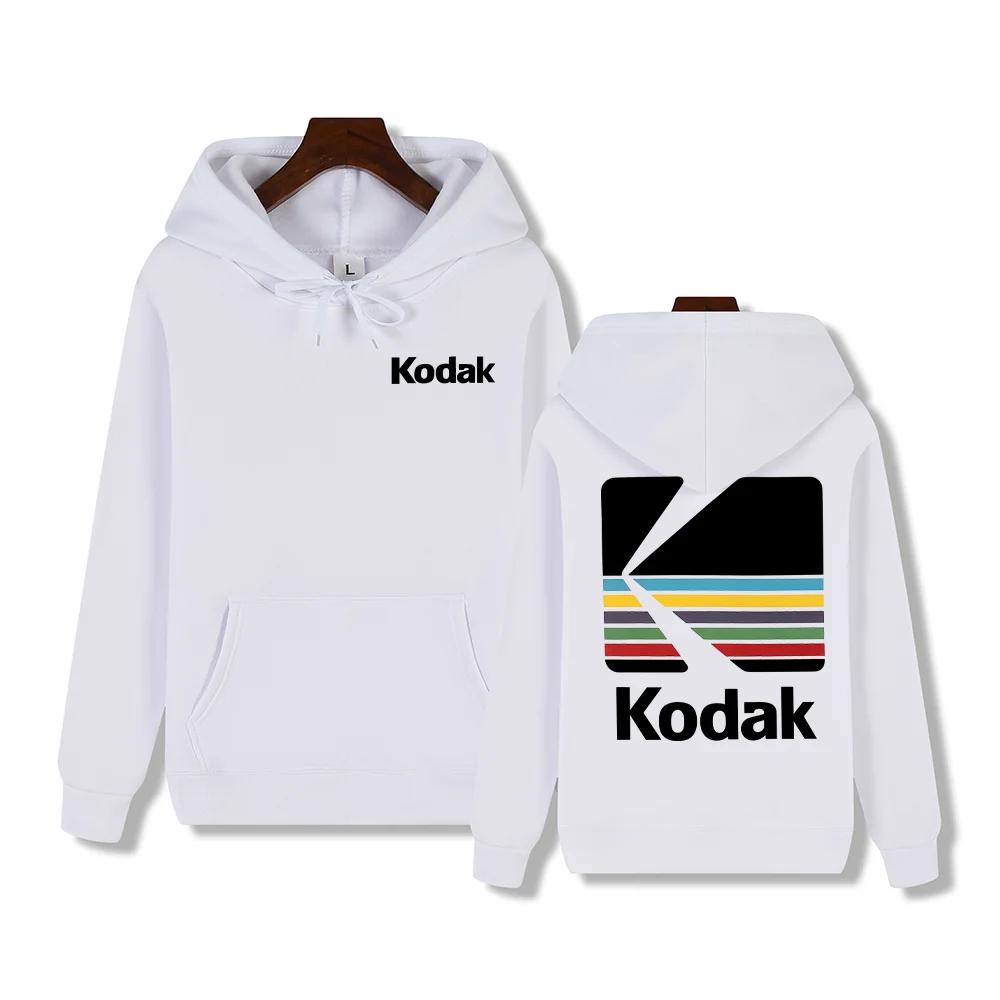 Kodak marque automne et hiver tendance Hip Hop Style rétro mode Y2K imprimé chaud hommes à capuche S