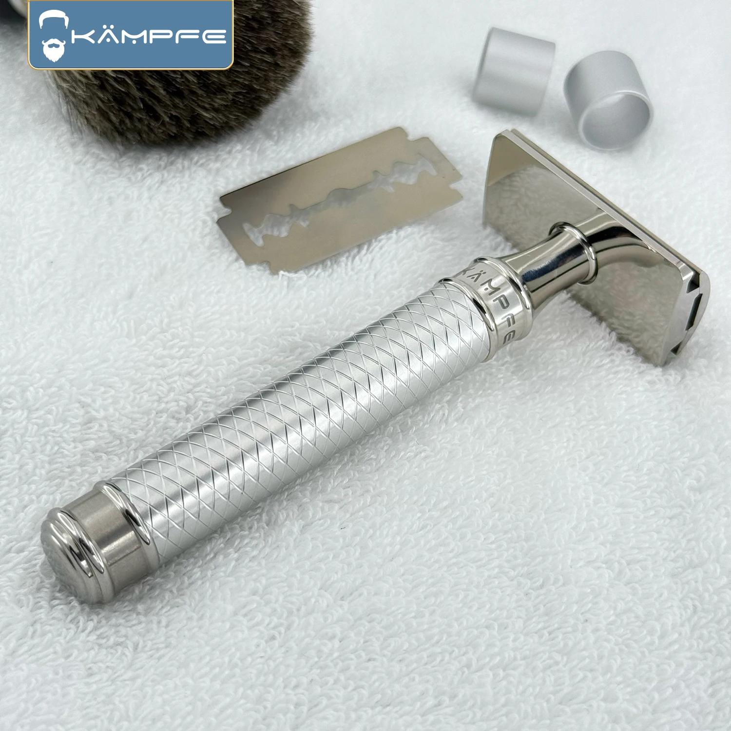 Tête de rasoir de sécurité en titane KAMPFE pour homme - Outil de toilettage à glissement fluide, ca