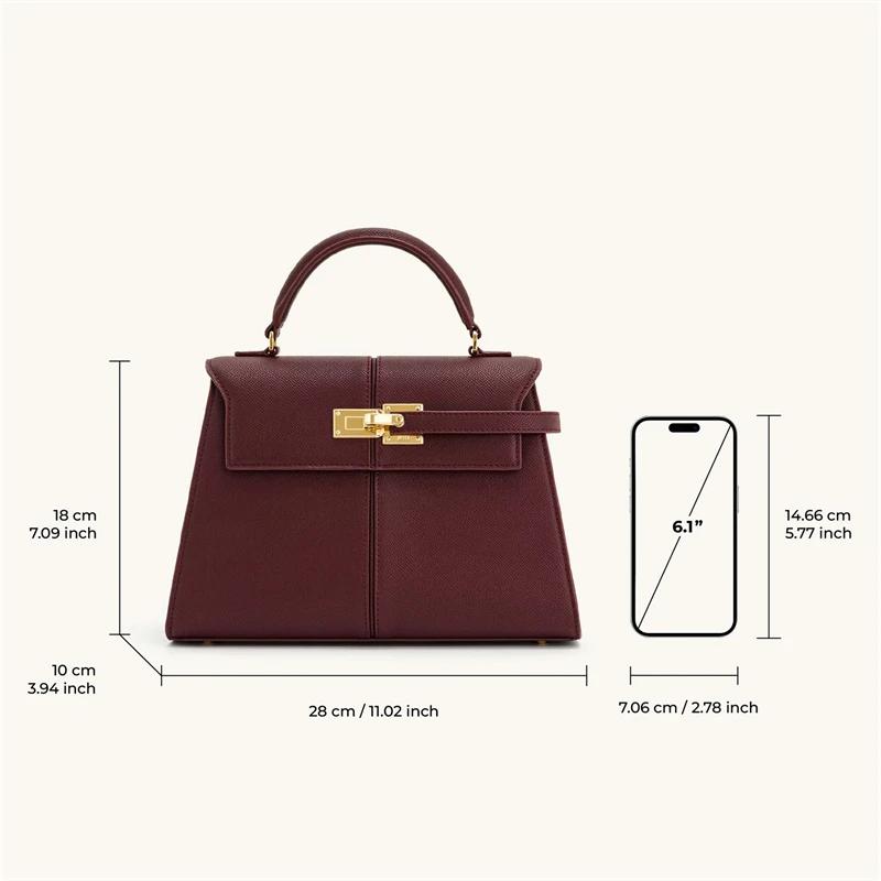 Sac à main femme JW PEI Elise, design tendance 2026, nouveau sac bordeaux, grand sac carré bandouliè
