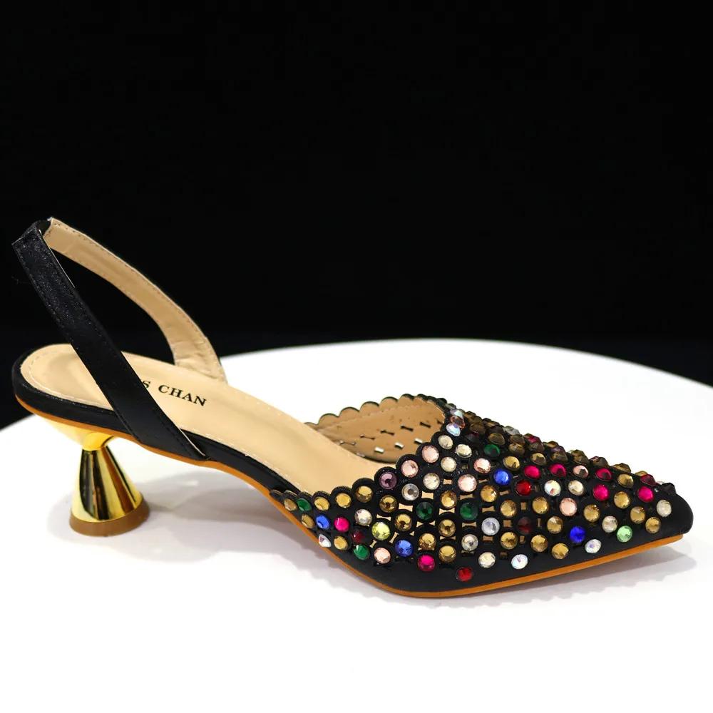 Venus Chan-Chaussures de Mariage à Talons Hauts et Pointus INS, Ensemble de Chaussures et Sacs Color
