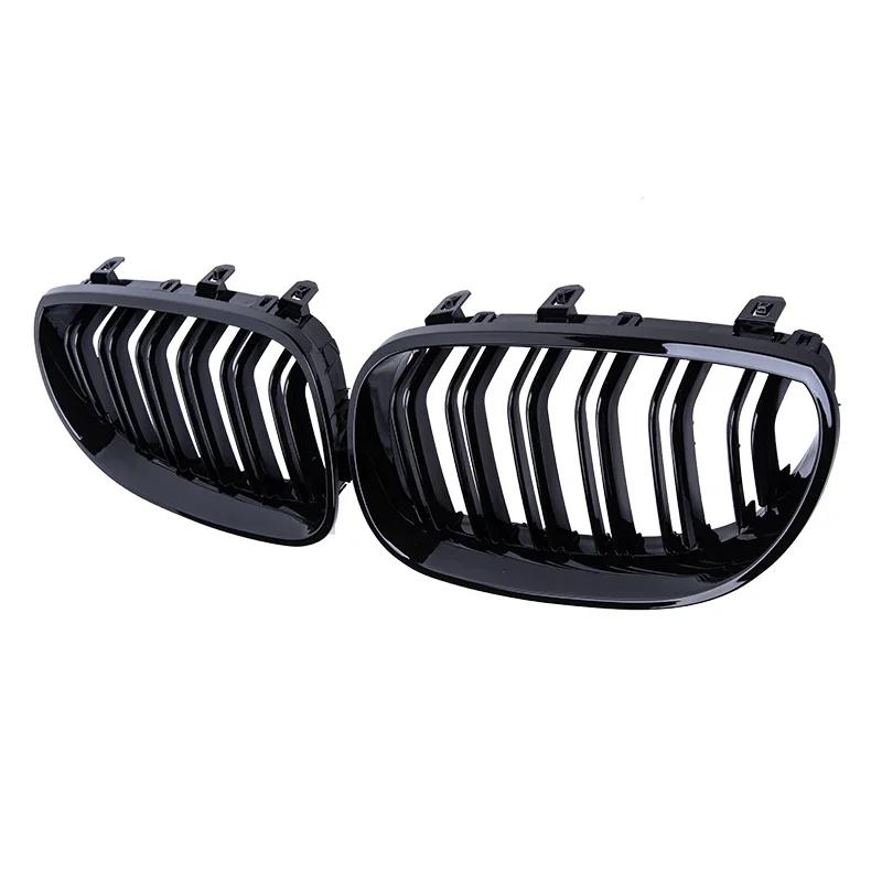 Pulleco Grille de pare-chocs avant de voiture Grilles de course de rein pour BMW E60 E61 5 série 200