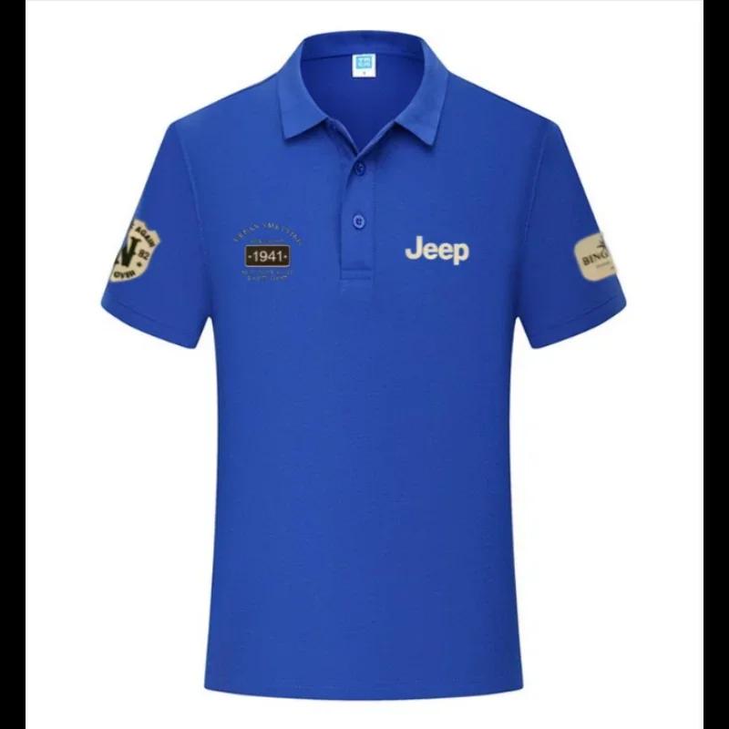 T-shirts et polos d'été de haute qualité, style Jeep 2026, chemises décontractées à manches courtes 