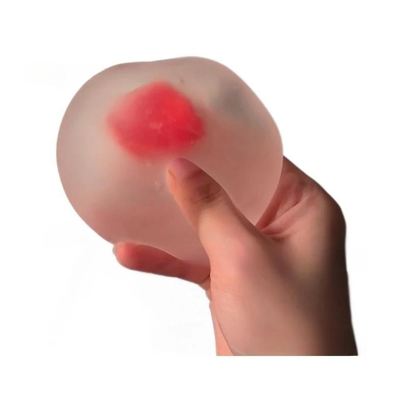 Jouets à presser Mochi aux fraises, soulage le Stress et le évent, jouets de colère à rebond lent, j