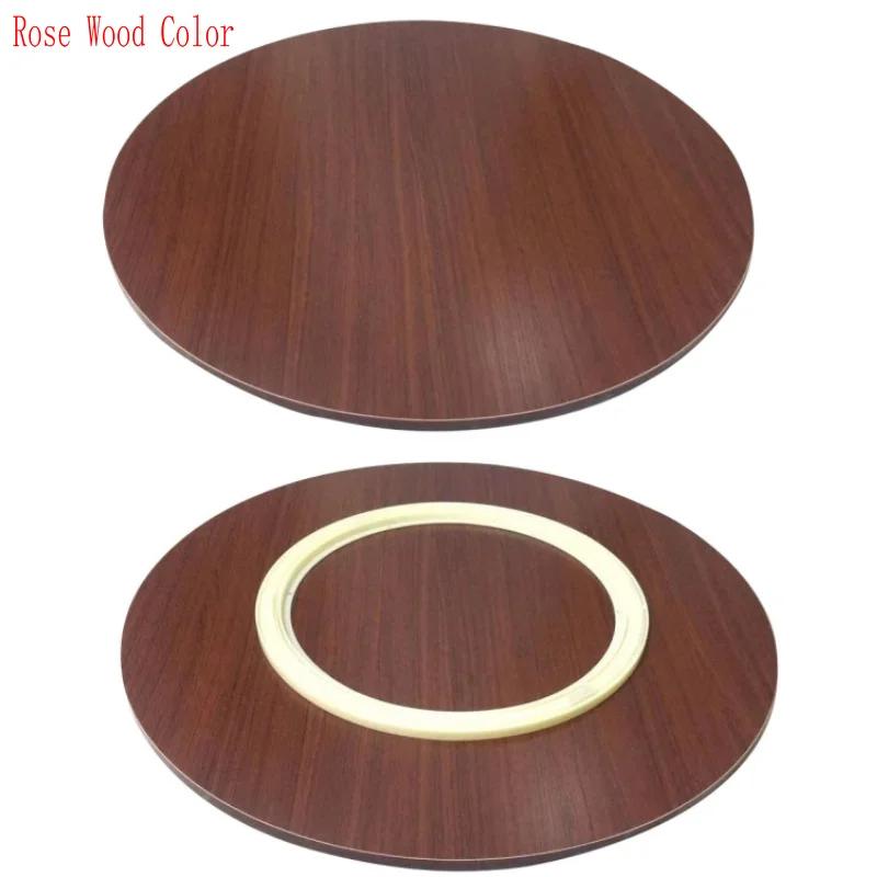 Plateau de Table en Bois à Comcussion Colorable avec Plastique Lisse, Planche Artificielle Ronde, Es