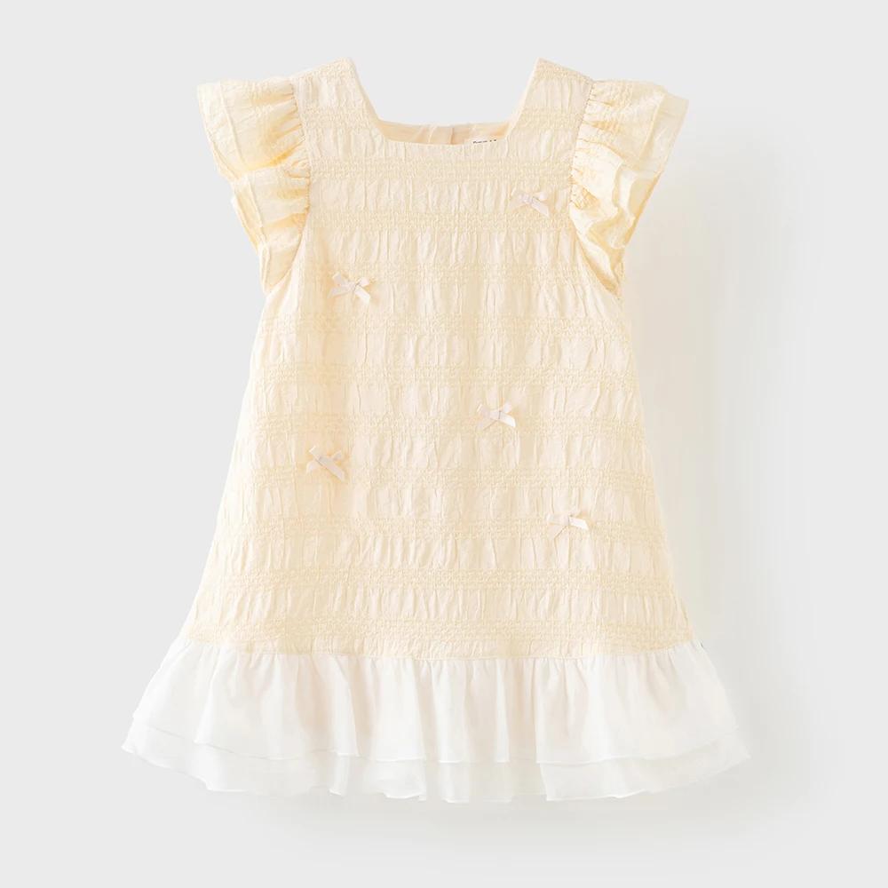 Robes de princesse d'été pour filles Dave Bella, 7-13 ans, robe de fête à manches courtes pour enfan