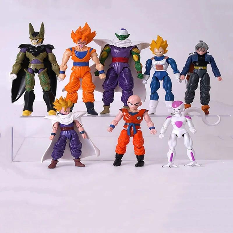 12-18CM Anime Dragon Ball Z Super Saiyan Son Goku Broly végéta Anime Figurine modèle cadeaux Figurin