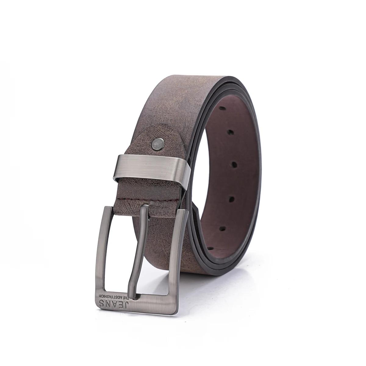 Une ceinture rétro décontractée pour hommes et femmes, style occidental! Ceinture en cuir PU avec bo