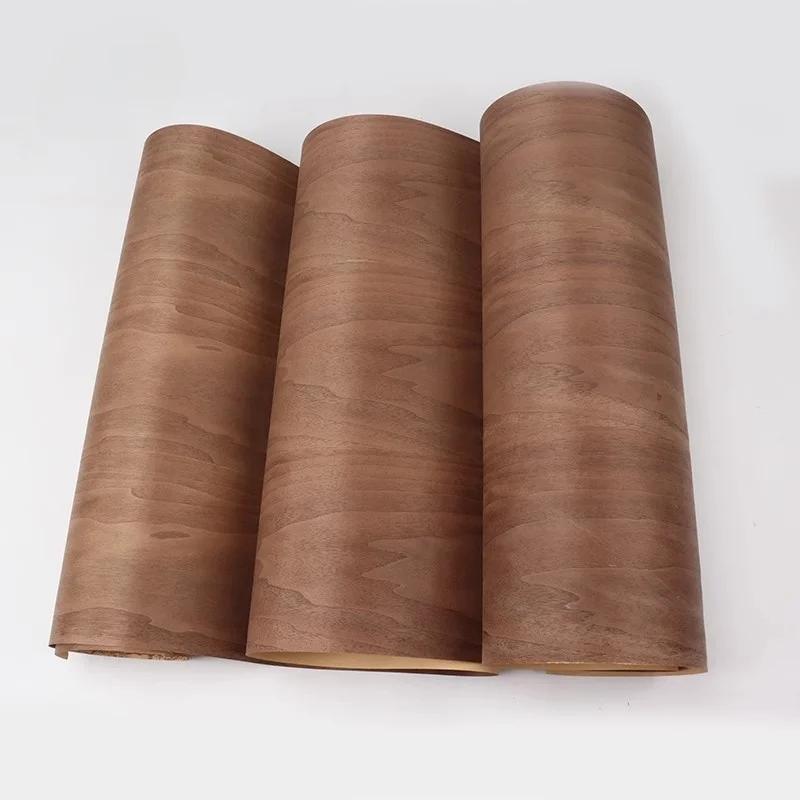 Plaquage en Bois Naturel pour Cave à Vin et Décoration de la Maison, Brochure Noire, 58x250cm, T0.25