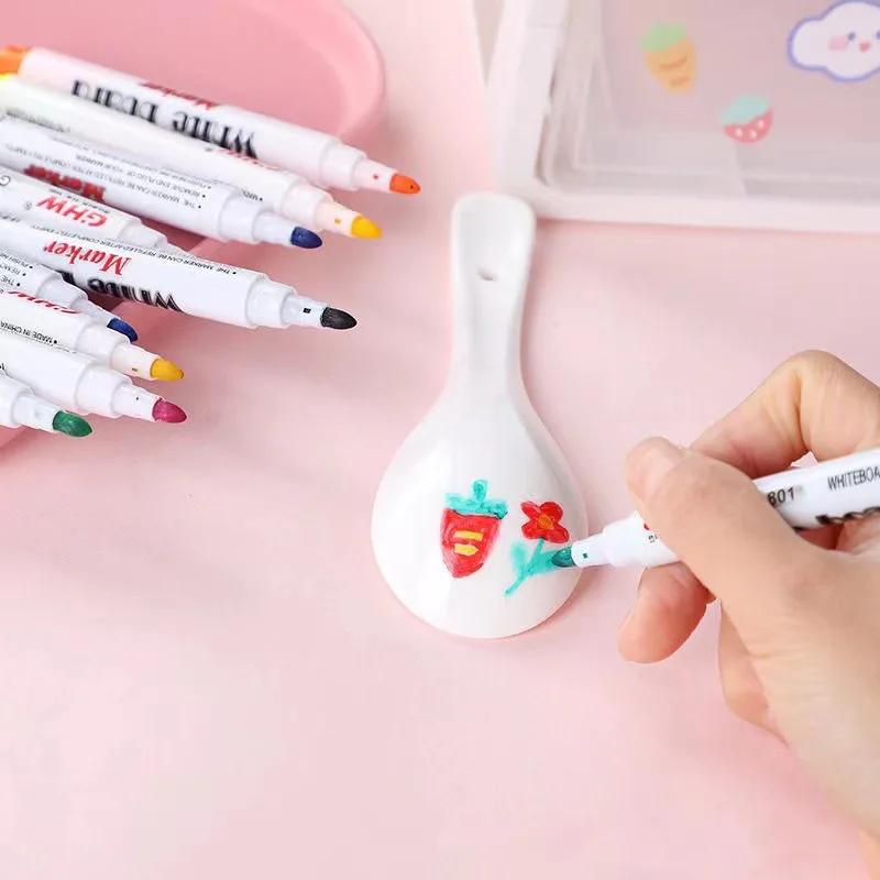 Stylo flottant à l'eau, stylos à encre magique avec cuillère, peinture à l'eau de couleur flottante,