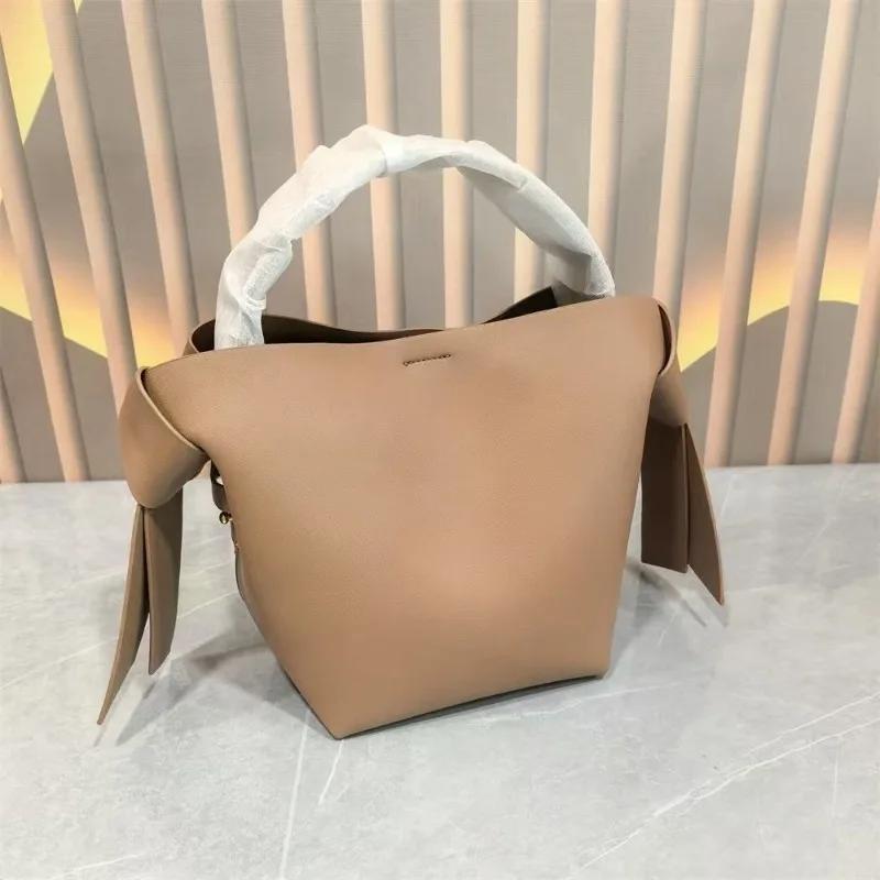 Sac à main tendance en cuir véritable, sac bandoulière, sac seau portable pour trajets quotidiens / 