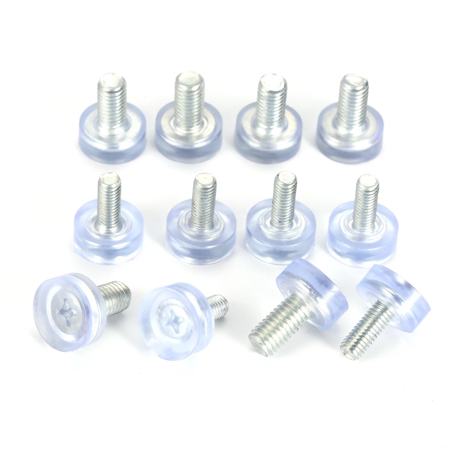 Pied de meuble réglable M6/M8 x 18mm, 10 pièces, vis de protection pour sol