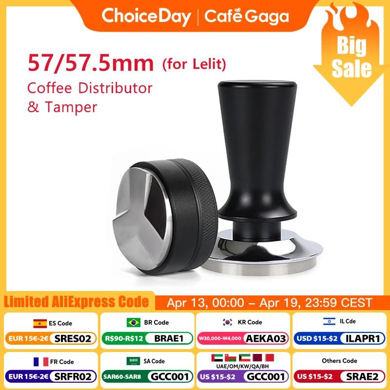 Distributeur de café, niveleur de doseur pour Lelit Anna Anita 57mm 57.5mm, en acier inoxydable, acc