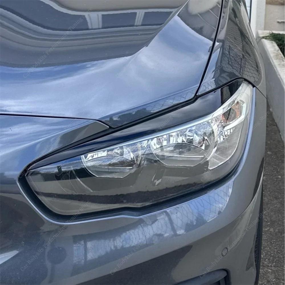 2 pièces ABS brillant phare mauvais sourcils paupières pour BMW F20 F21 1 série 116d 118i 120i 120d 