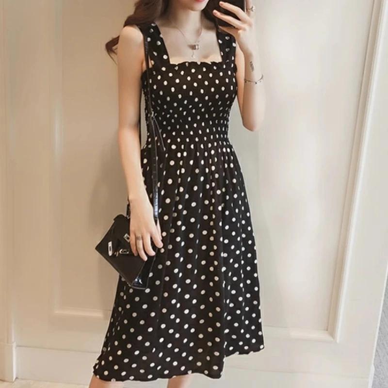 Robe d'été en fibre de point pour femmes, sexy, dos nu, A-ligne, bretelles spaghetti, style plage, c