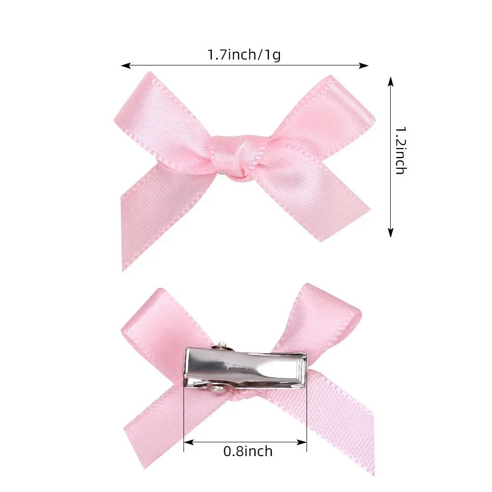 Mini pinces à cheveux Y2k pour filles, 5 à 24 pièces, épingle à cheveux en métal, Barrette, ruban fa