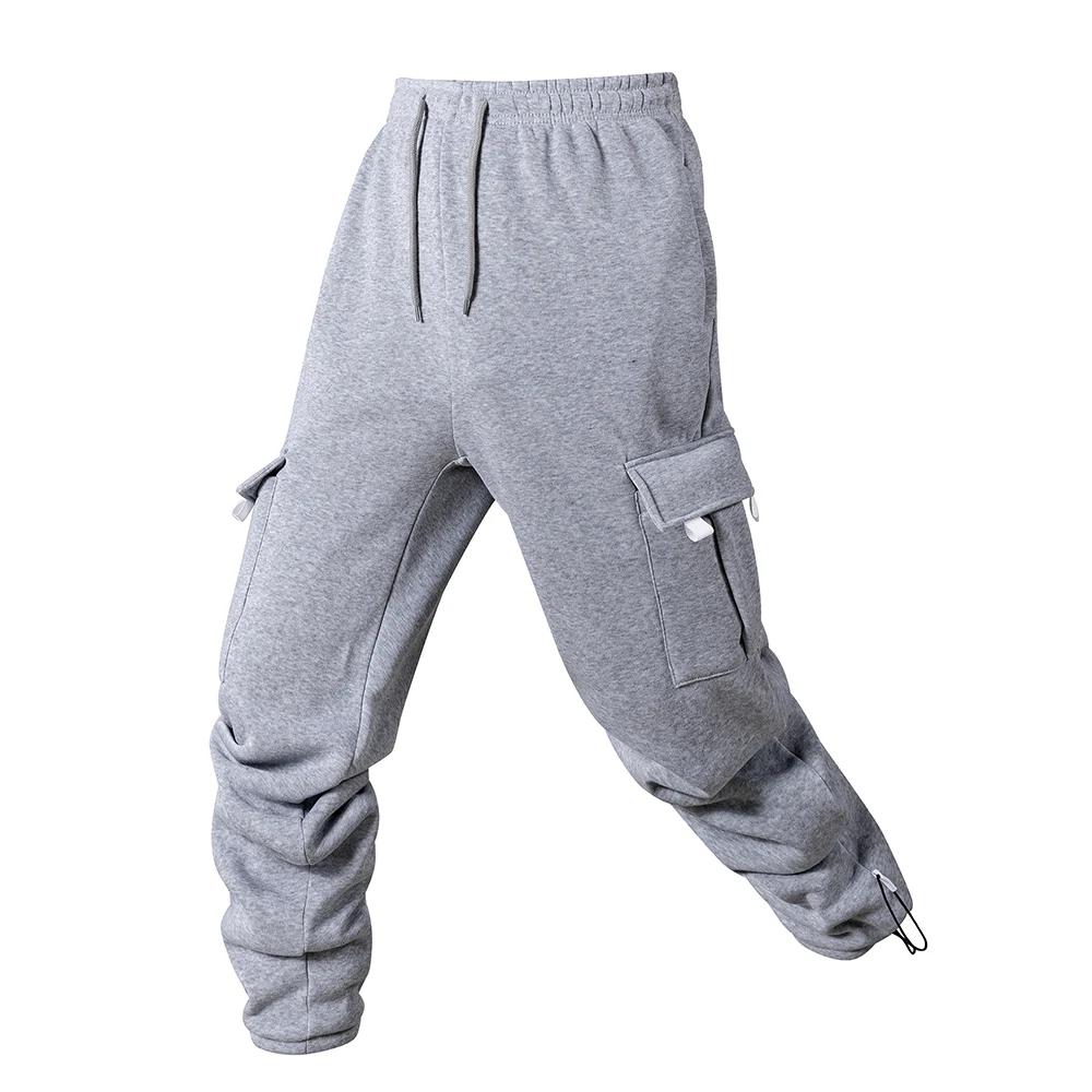 Viser de jogging multi-poches pour hommes, pantalons de survêtement longs, pantalons de fitness, pro