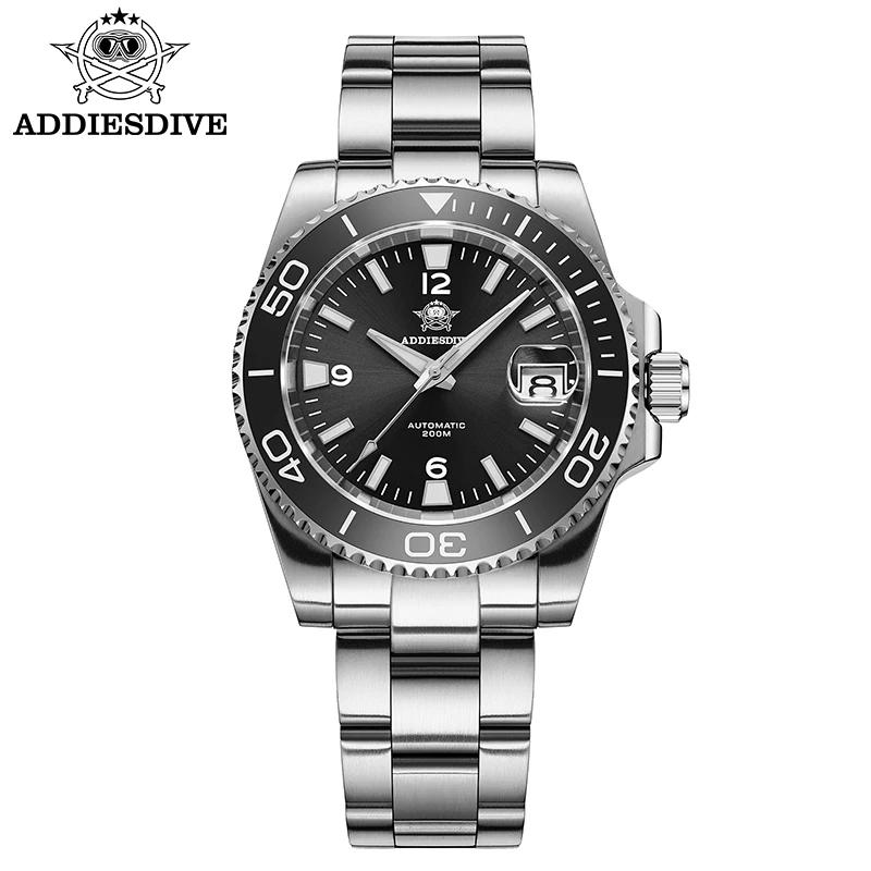 ADDIESDIVE nouvelle montre de plongée cadeau hommes 8215 automatique saphir AR revêtement verre céra