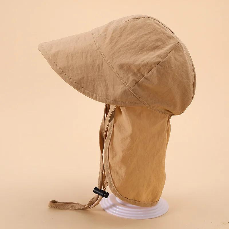 Chapeau soleil bébé avec châle - Protection UV plage été - Casquette séchage rapide 1-3 ans garçons filles