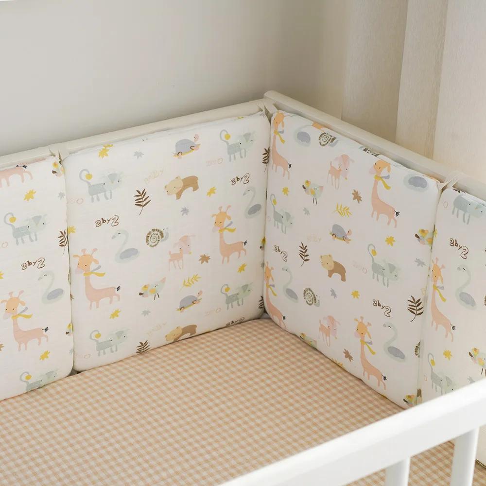 Pare-chocs lit bébé lavable protection anti-collision sécurité nouveau-né 6 pièces R64