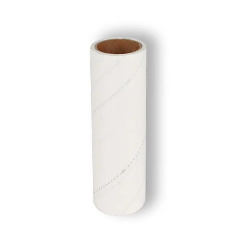 Rouleau de nettoyage de chantier, noyau de remplacement jetable, déchirure diagonale, autocollant de