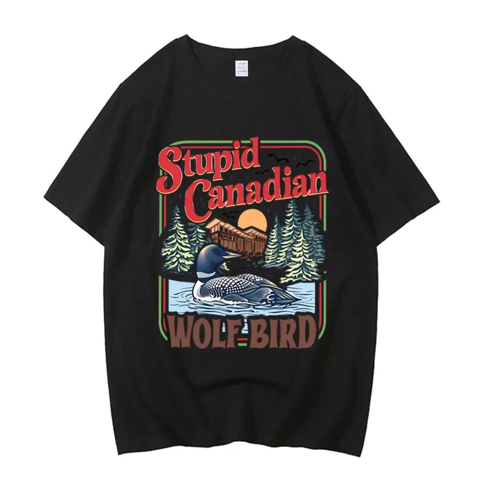 T-shirt en coton inspiré de la rivalité Stupid Canadian Wolf Bird Comfort Colors, Team Hollander Ily