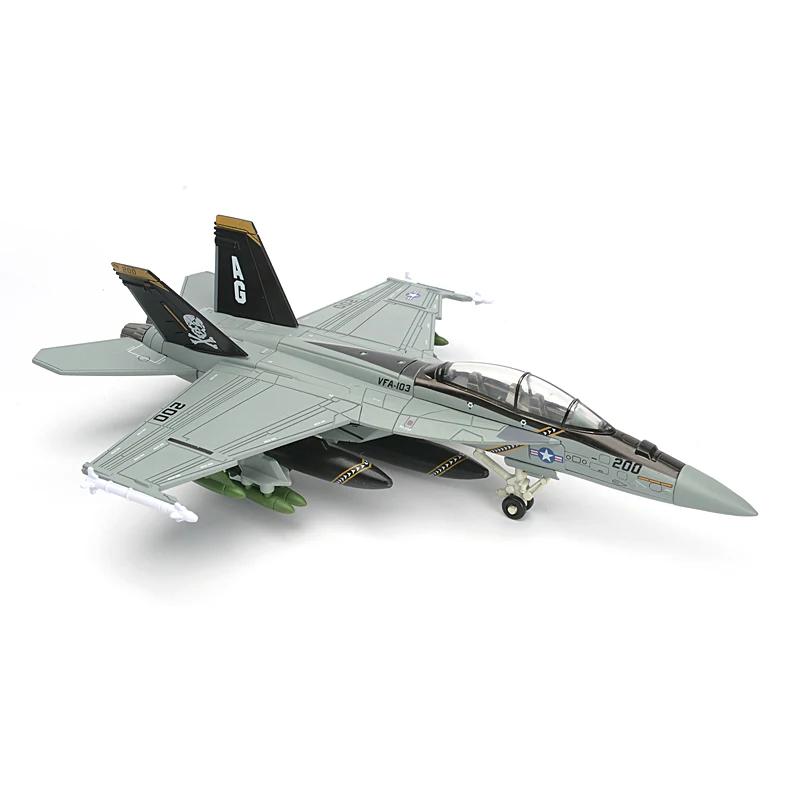 Blocs de construction de la série militaire créative 1:72, modèle d'avion d'attaque Super Hornet US 