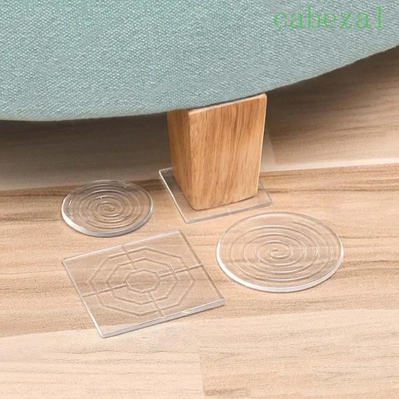 Coussinet antidérapant en Silicone, 4 pièces, tapis de pied de Table Anti-mobile, fixateur de pied d
