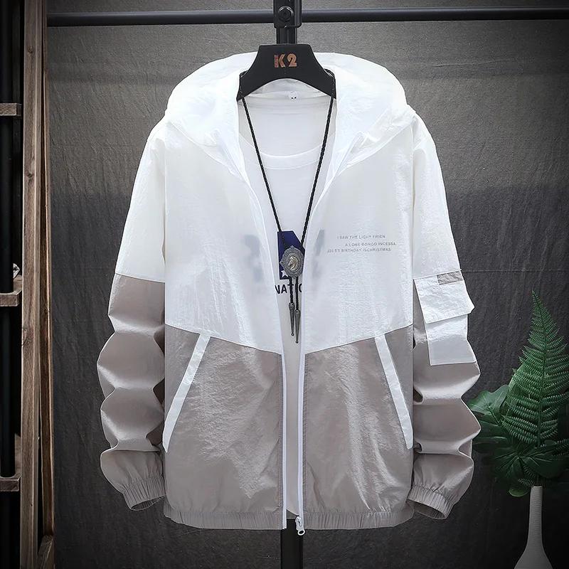 Chemise de Protection solaire d'été pour hommes, veste coupe-vent fine à séchage rapide, respirante 