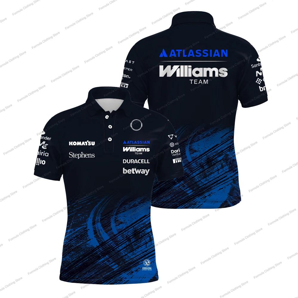 Nouveau Polo Williams Racing 2026 Carlos Sainz 55 Alex Albon 23 T-shirt de Sport Extérieur à Séchage