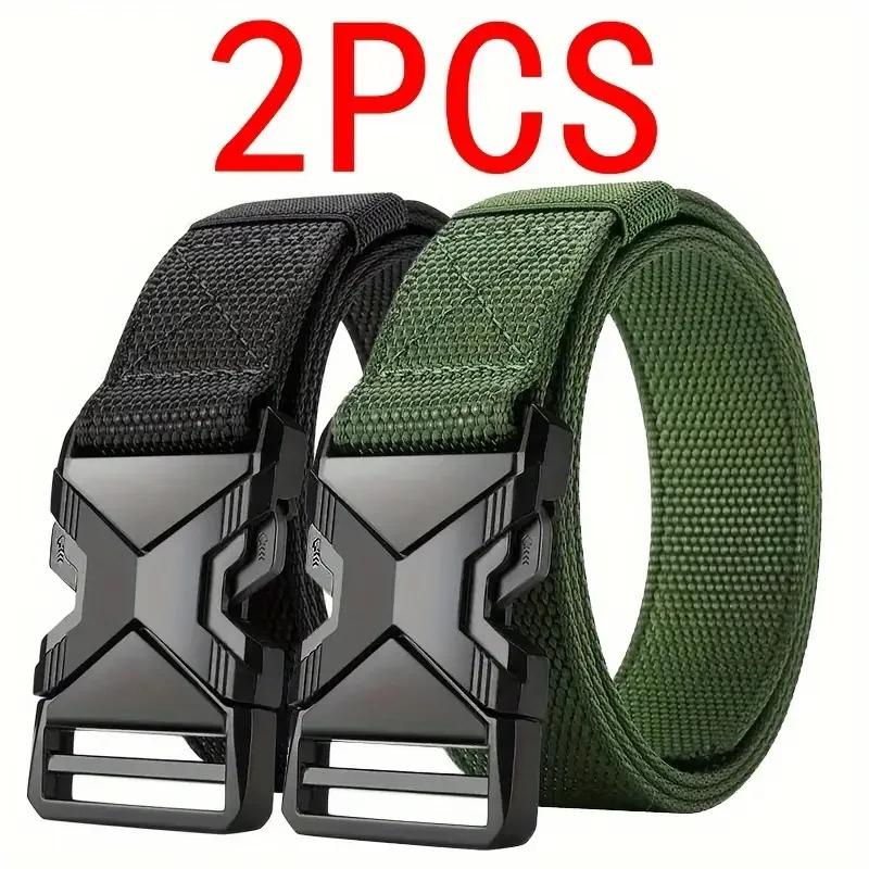 Ceinture de l'armée pour hommes, 2 pièces, chasse en plein air, tactique, alpinisme en plein air, mu