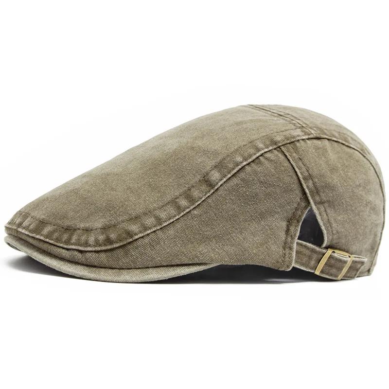 Offre spéciale Vintage peintre béret unisexe mode plat visière casquette décontracté automne rétro c