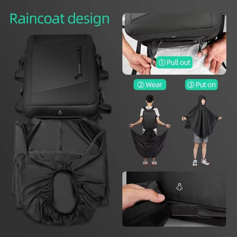 Mark Ryden 17 pouces sac à dos pour ordinateur portable imperméable homme sac USB recharge multicouc