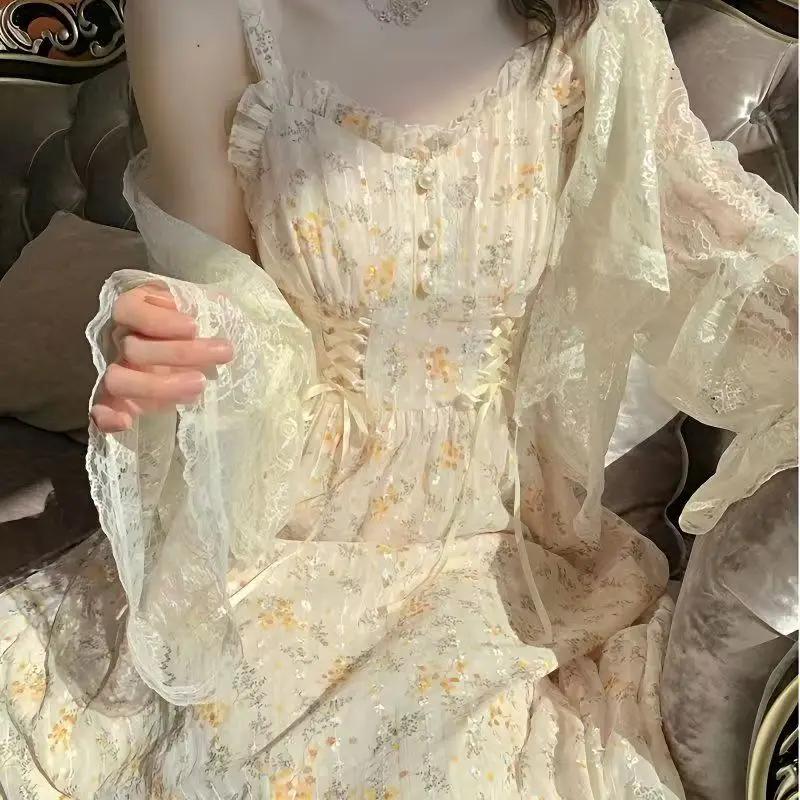 Robe Mi-Longue Élégante à Imprimé Floral pour Femme, Tenue de Soirée Sexy, Décontractée, Design Chic
