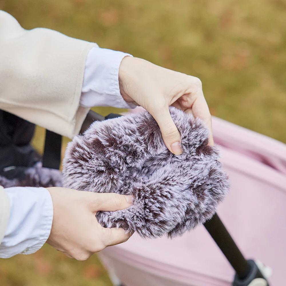 Gants de Poussette pour Bébé, 1 Paire, Mitaines Antigel, Fourrure Intérieure, Chaud, pour l'Hiver, p