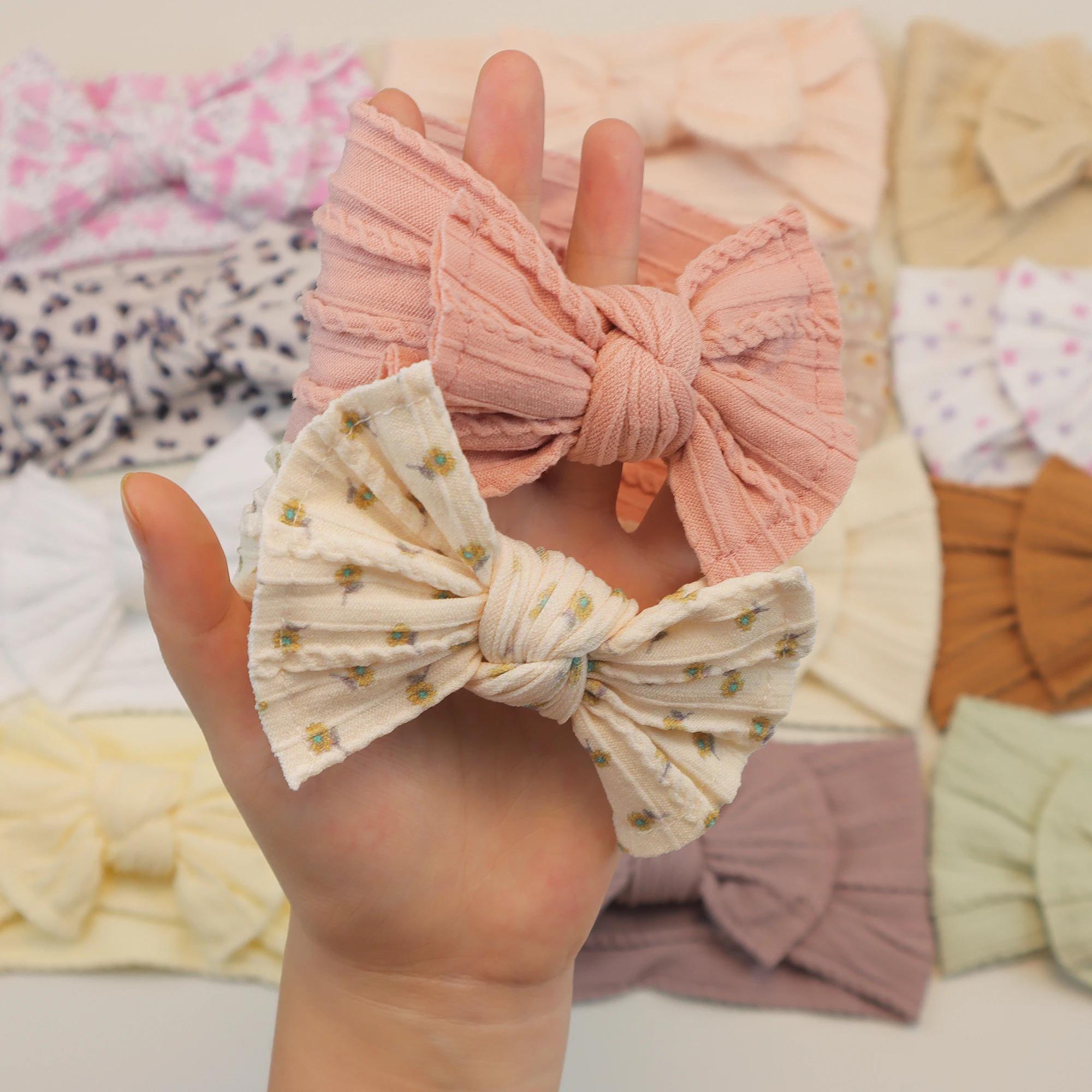 3 pièces/ensemble bébé fille bandeaux Lot arcs bébé bandeau nouveau-né cadeau élastique bandes de ch