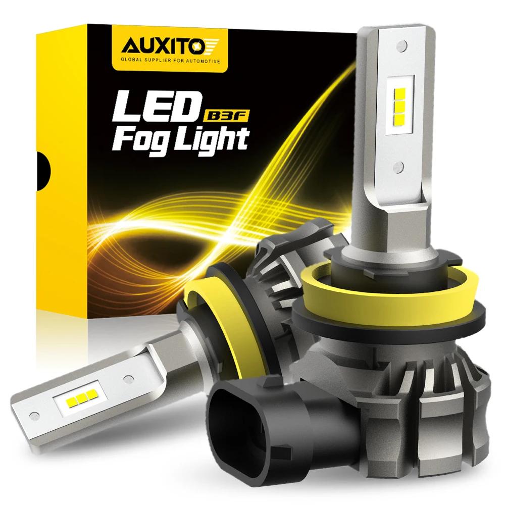 AUXITO 2 pièces feu antibrouillard de voiture H11 H8 LED Canbus sans erreur H10 H16(JP) H27 880 LED