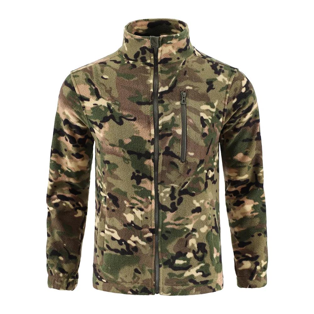 Veste polaire de Camouflage d'extérieur, Cardigan polaire Double face, veste tactique, combinaison d