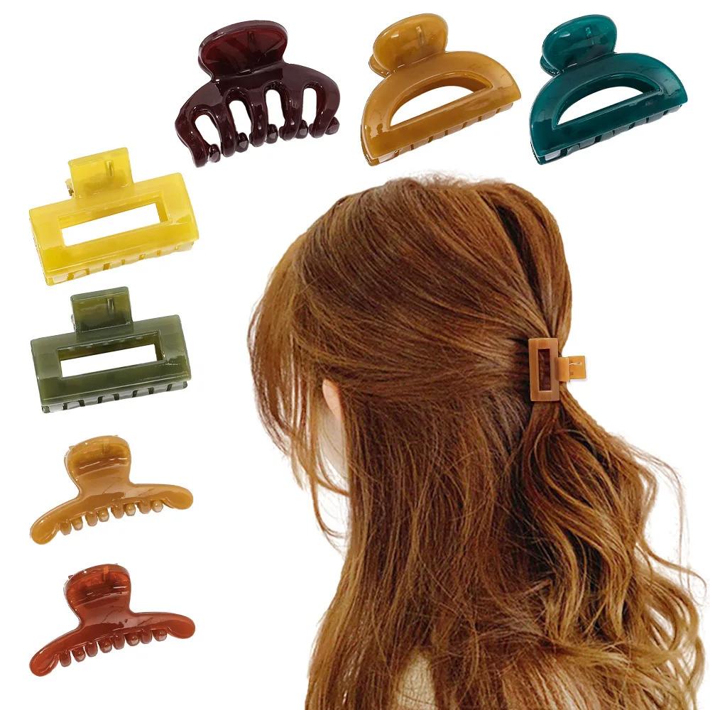 Pince à Cheveux en Forme de Petite Géométrie, Barrettes pour Femmes et Bol, Accessoires de Sauna, Ve
