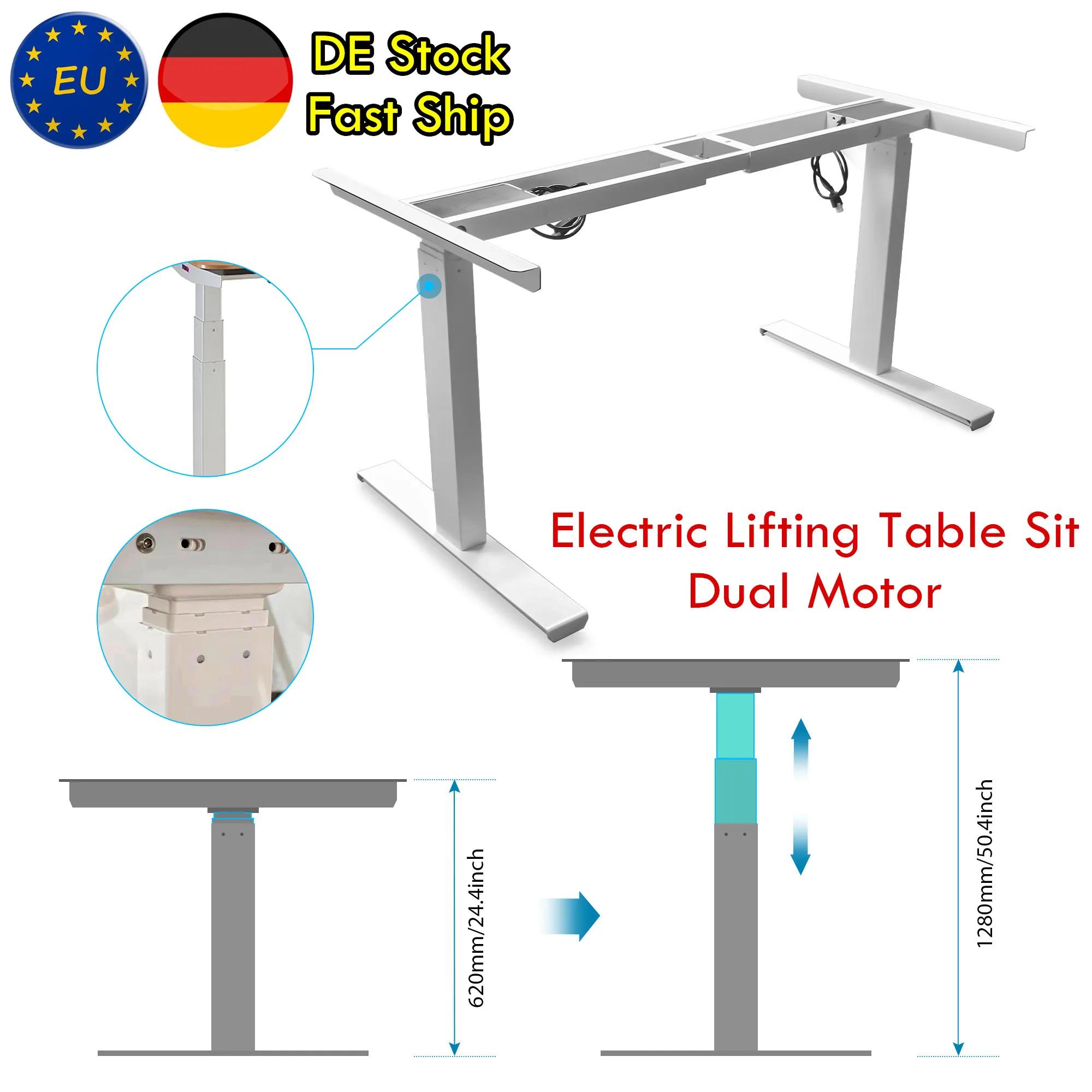 【Stock ue】MOTEUR RADTM Table élévatrice électrique à double moteur de deux pieds réglable en hauteur