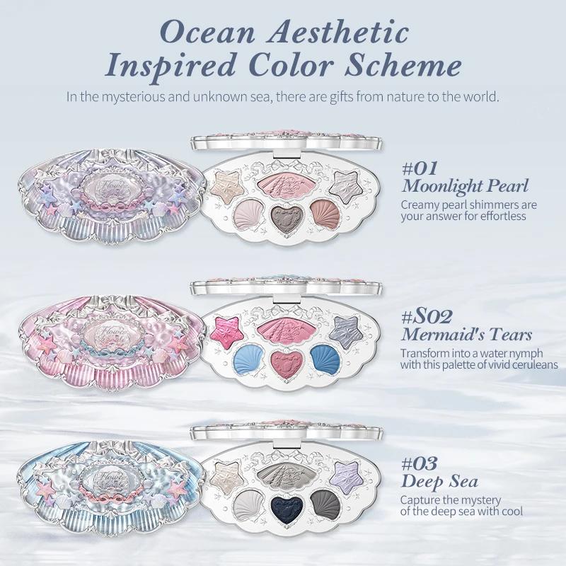 Flower Knows Shell's Jewel Collection Palette de maquillage 6 couleurs