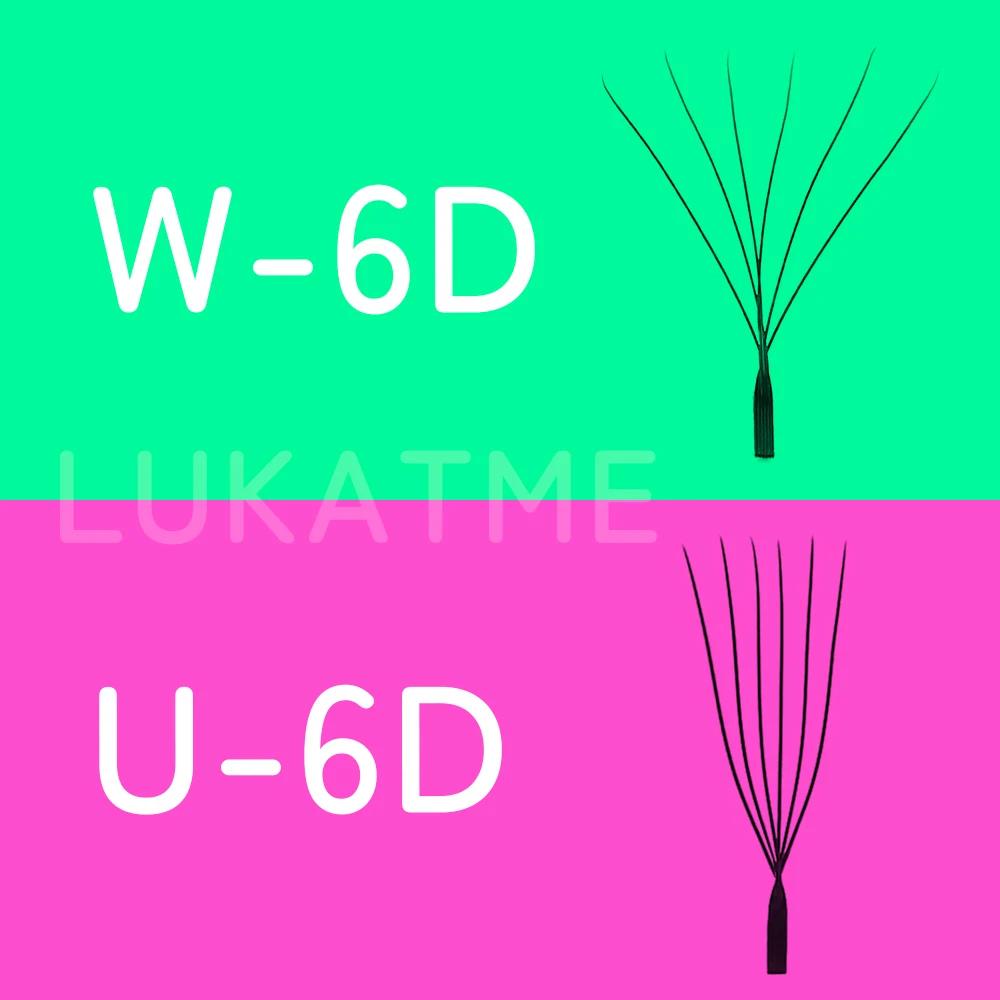 Extensions de cils LUKATME 0.07 PBT, bouquets préfabriqués YY 3D 4D 5D 6D, double 3D, forme W & U, k