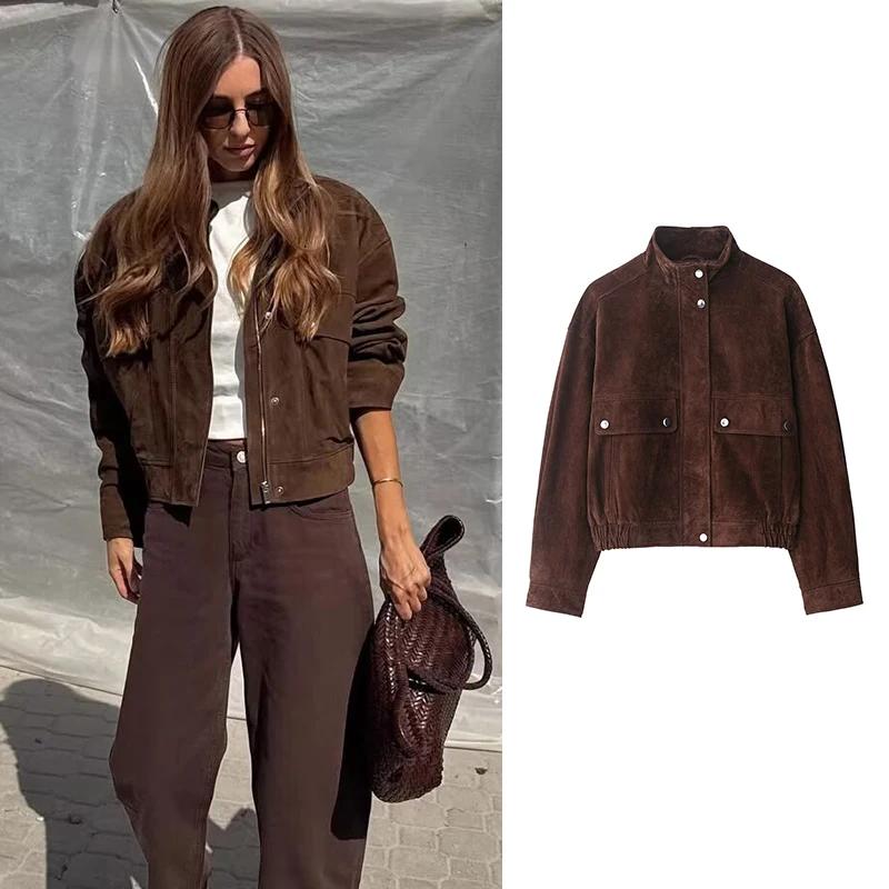 Vestes d'automne pour femmes, nouvelle mode, grande poche, élégantes, amples et chaudes, manteaux Ch