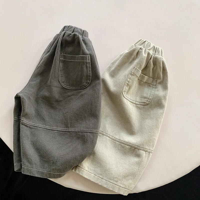 Pantalon sarouel jambes larges enfants printemps 2024 - Vêtement décontracté bébé garçon fille mode nouveau