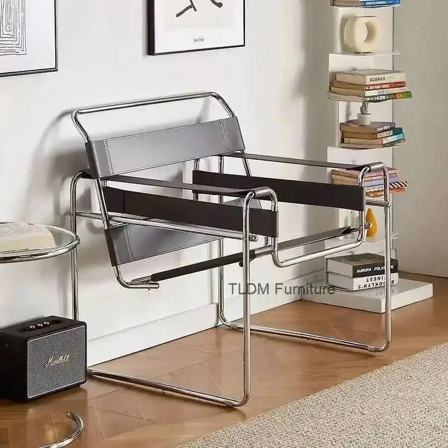 Chaise canapé décontracté maille Photo unique médiévale industrielle rouge Style nordique Bauhaus se