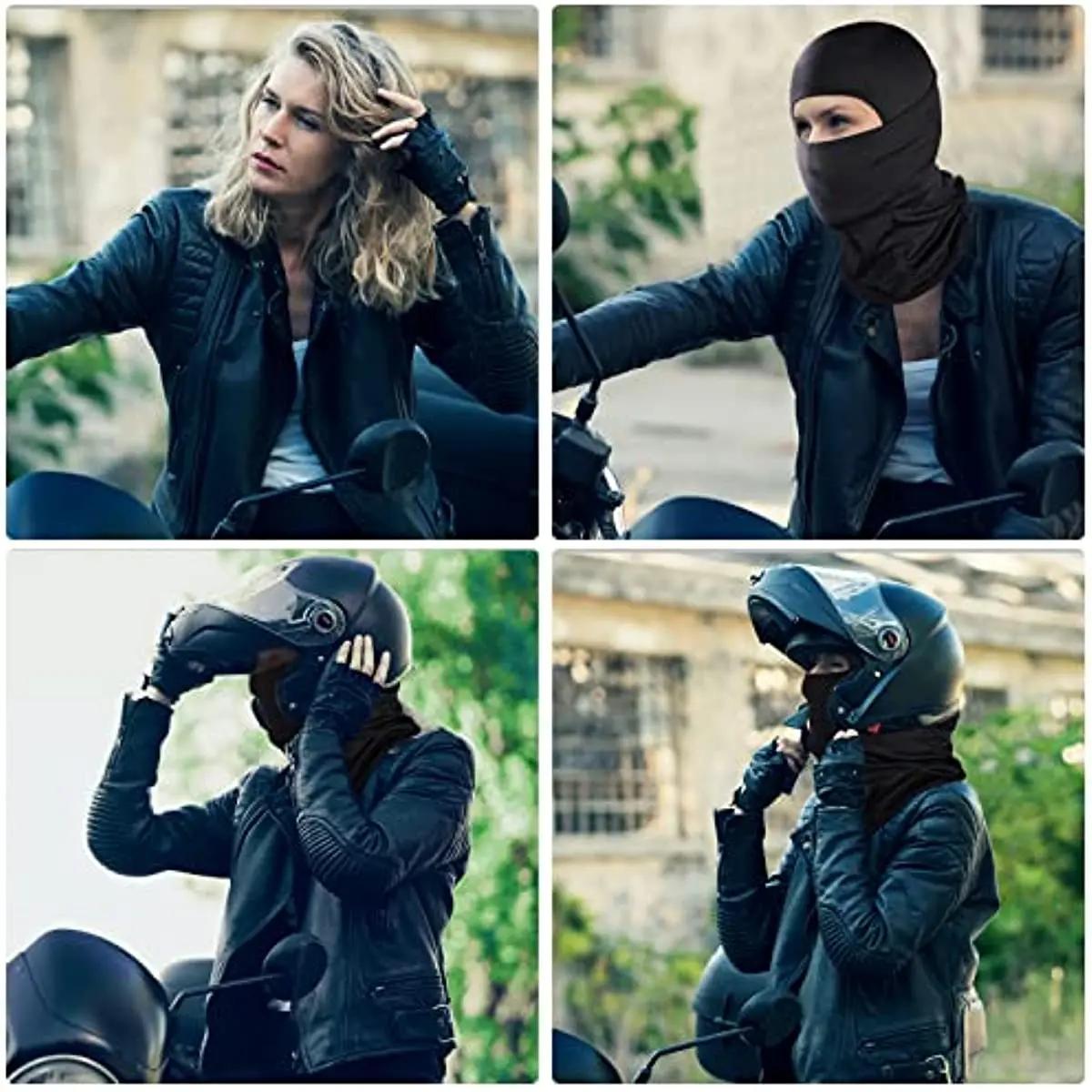 Cagoule masque facial masque de Ski pour hommes femmes masque complet capuche neige moto course temp