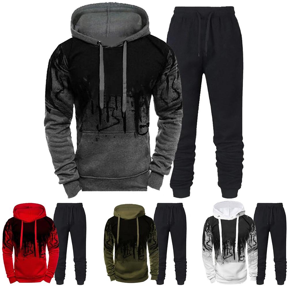 Survêtements à capuche et pantalon CamSolomon pour hommes, vêtements de sport tendance, olympiques d