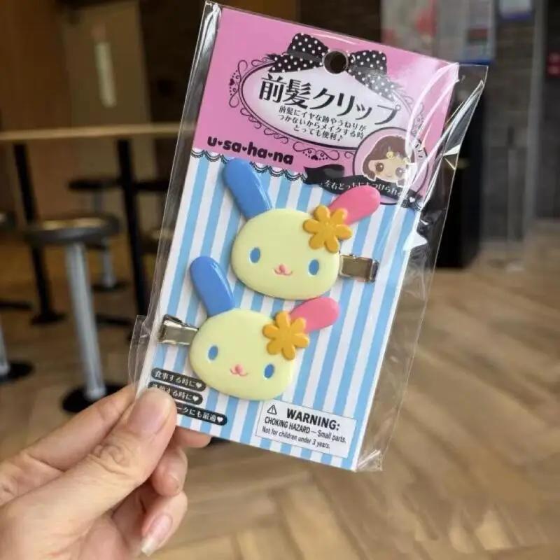 Sanrio Hello Kitty – pince à cheveux Kawaii, deux pinces latérales sans trace, pince à franges, acce