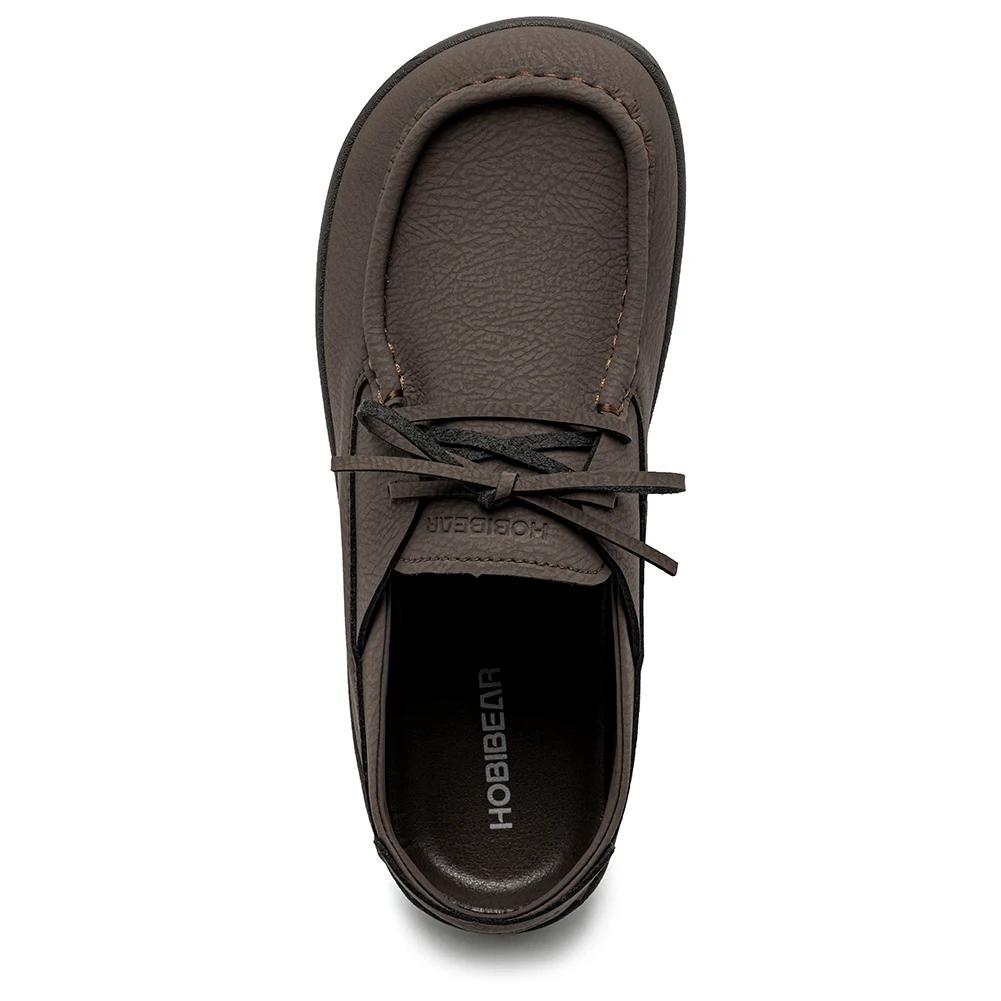 HOBIBEAR Mocassins pieds nus pour femmes, chaussures à enfiler à largeur large, ajustables, à talon 