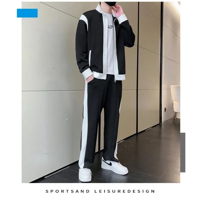 Costume de sport décontracté pour hommes, nouvelle collection printemps, tendance, veste personnalis